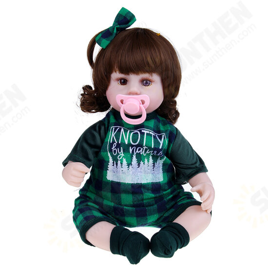 42CM Multi-optional Simulation Silicone Vinyl Lifelike Realistic Reborn Newborn Baby Doll Toy with Cloth Suit for Kids Birthday Gift