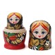 5PCS/Set Wooden Doll Matryoshka Nesting Russian Babushka Toy Gift Decor Collection