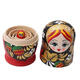 5PCS/Set Wooden Doll Matryoshka Nesting Russian Babushka Toy Gift Decor Collection