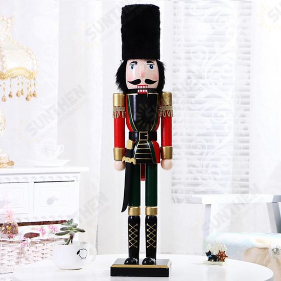 60cm Nut Cracker Soldier Christmas Decoration Nutcrackers Xmas Kitchen Wooden Doll