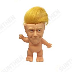 6*9*10cm Thick Yellow Hair Two Kinds of Style Evade Glue Troll Doll for Vent Toy