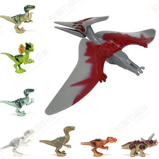 8pcs Different Dinosaur World Building Blocks Mini Figures Toys