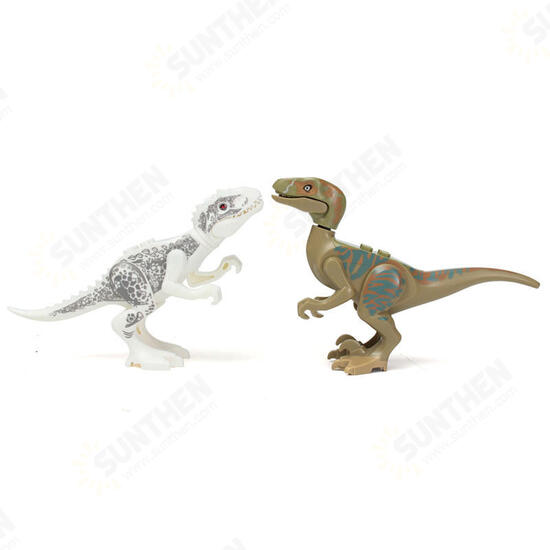 8pcs Different Dinosaur World Building Blocks Mini Figures Toys