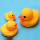 9 PCS Bathroom Toys Big Yellow Duck Vinyl Parent-child Play In The Water Squeeze Accompany The Baby In The Bath Soothing Toys for children's gifts