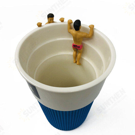 Cup Edge Hanging Doll Hand-made Creative Realistic Miniature Figure Office Gift Decor