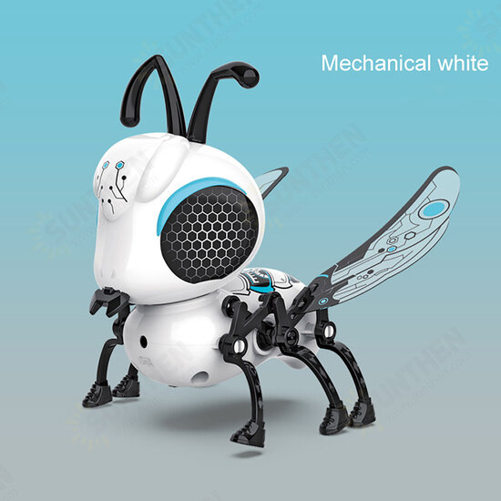 DIY Assembly Touch Sensitive Walking USB Charging Bee with Touch Sensing Lights and Sounds Toddler Toys for Kids Gift