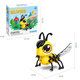 DIY Assembly Touch Sensitive Walking USB Charging Bee with Touch Sensing Lights and Sounds Toddler Toys for Kids Gift