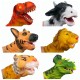 Dino Head Triceratops Dinosaurs Finger Puppet Dolls Rubber Hand Glove Toy For Kids Educational Gift