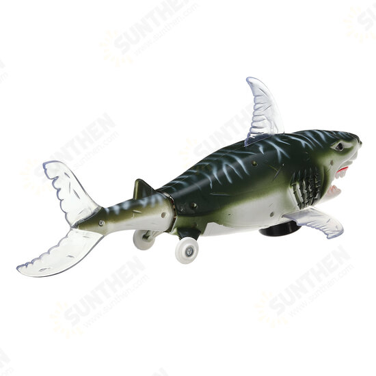 Electric Projection Light Sound Shark Walking Animal Educational Toys for Kids Gift