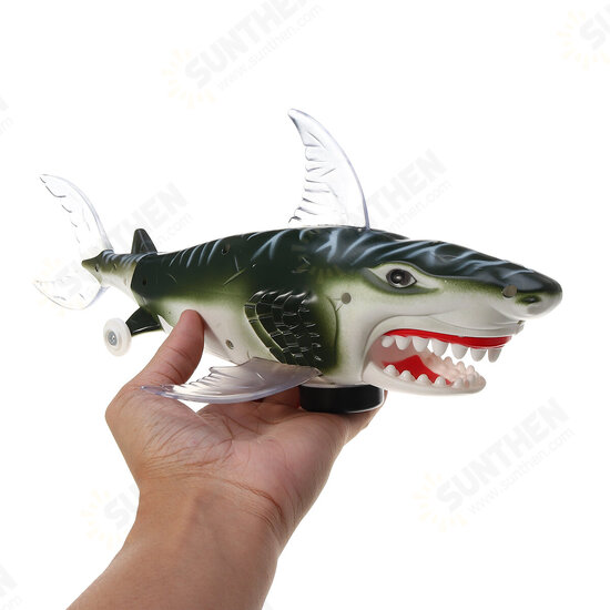 Electric Projection Light Sound Shark Walking Animal Educational Toys for Kids Gift