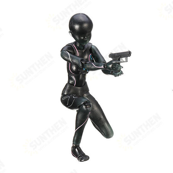 Figma Black Doll Man Action Figure Figma Archetype Doll PVC Movable Hand Model Doll Toy