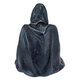 Gothic Nightcrawler Statue Sitting Thriller in Black Robe Decorative Dark Cloak Mysterious Master Ornament Toy for Home Party Christmas