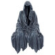 Gothic Nightcrawler Statue Sitting Thriller in Black Robe Decorative Dark Cloak Mysterious Master Ornament Toy for Home Party Christmas