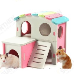 Hamster Golden Bear Bedroom Color Wooden House Big House Hamster Golden Bear Bedroom Color Wooden House Big House