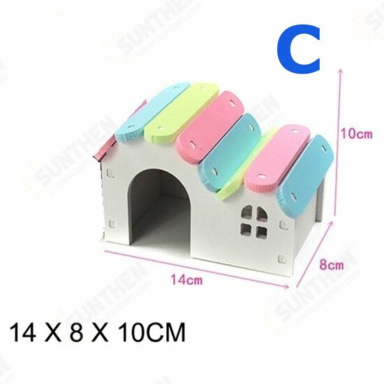 Hamster Golden Bear Bedroom Color Wooden House Big House