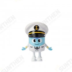 HO084 66*53*80mm Captain Doll Cute Cartoon Action Figure Gift Display HO084 66*53*80mm Captain Doll Cute Cartoon Action Figure Gift Display
