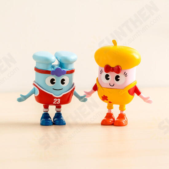 HO085 67*54*81mm Firemen Doll Cute Cartoon Action Figure Gift Display