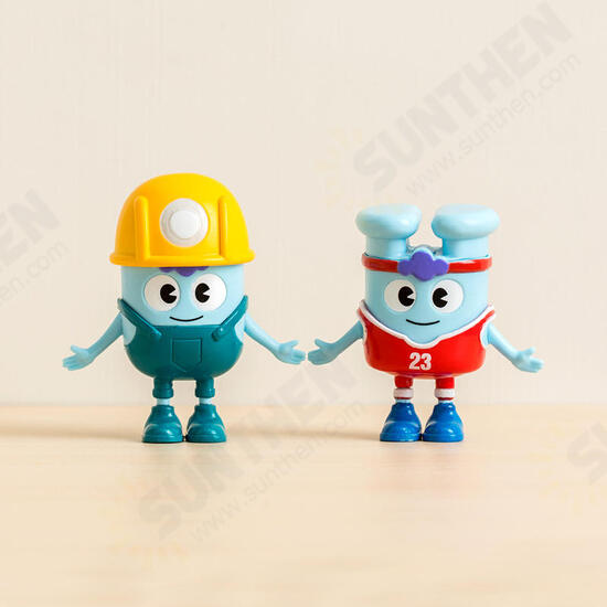 HO085 67*54*81mm Firemen Doll Cute Cartoon Action Figure Gift Display