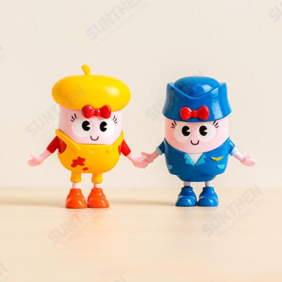 HO086 65*35*67mm Teacher Doll Cute Cartoon Action Figure Gift Display