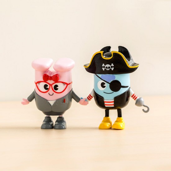 HO087 68*33*76mm Pirate Doll Cute Cartoon Action Figure Gift Display