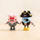 HO087 68*33*76mm Pirate Doll Cute Cartoon Action Figure Gift Display