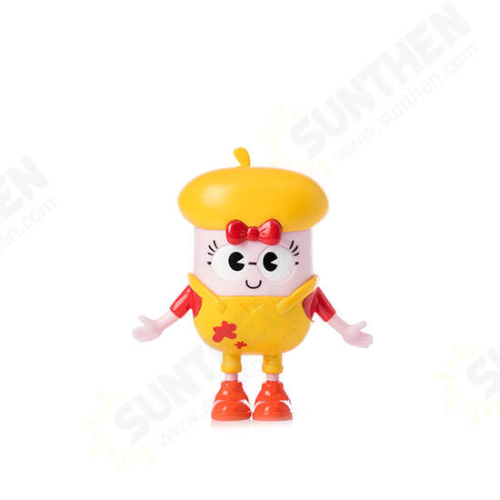 HO088 70*32*77mm Artist Doll Cute Cartoon Action Figure Gift Display