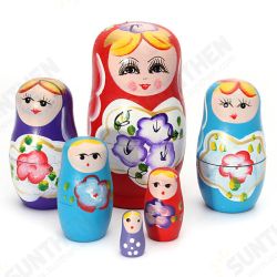 Lovely Russian Nesting Matryoshka 5-Piece Wooden Doll Set Lovely Russian Nesting Matryoshka 5-Piece Wooden Doll Set