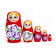 Lovely Russian Nesting Matryoshka 5-Piece Wooden Doll Set