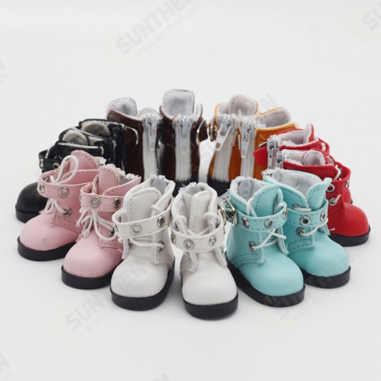 Multi-color 6 Points Bjd Cotton Doll Leather Casual Sports Shoes Doll Toy for 15CM Baby Doll