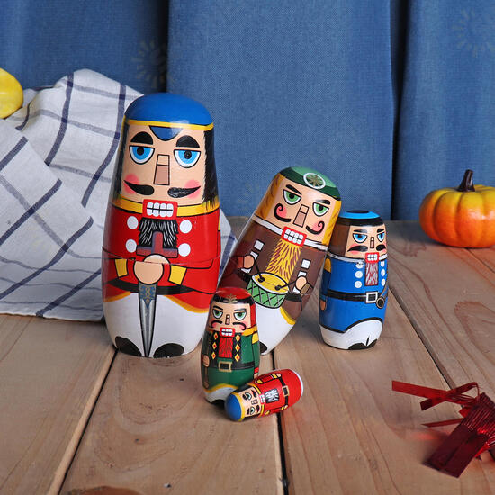 Russian Wooden Nesting Matryoshka Doll Handcraft Decoration Christmas Gifts