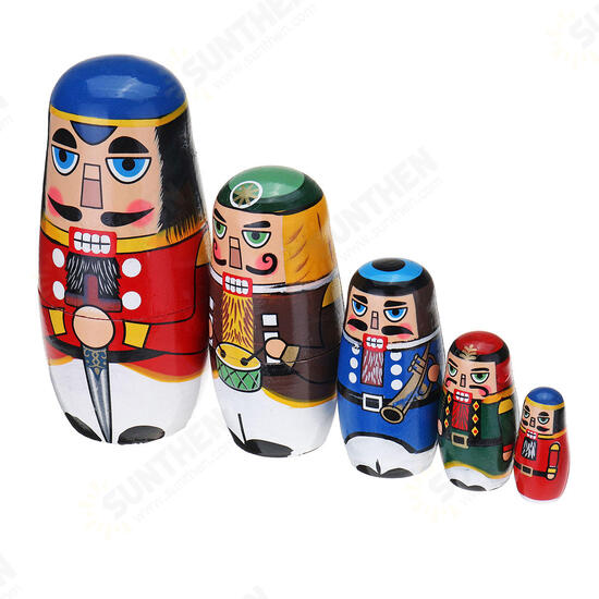 Russian Wooden Nesting Matryoshka Doll Handcraft Decoration Christmas Gifts