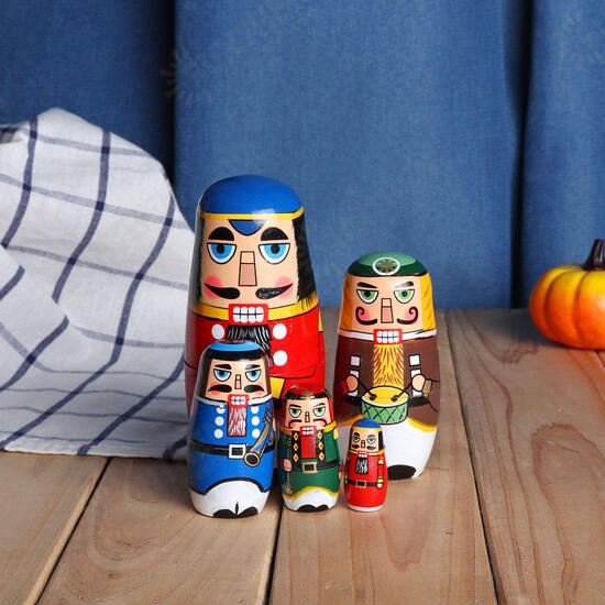 Russian Wooden Nesting Matryoshka Doll Handcraft Decoration Christmas Gifts