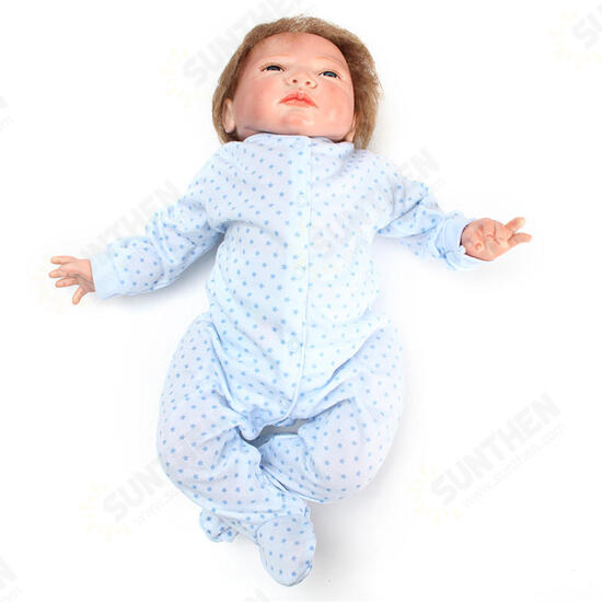 Silicone Soft Realistic Reborn Baby Doll 22 Inch Lifelike Girl Newborn BB Cloth Body Toy