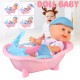 Simulation Baby 3D Creative Cute Doll Play House Toy Doll Vinyl Doll Gift