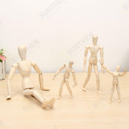 Wooden Jointed Doll Man Figures Model Painting Sketch Cartoon