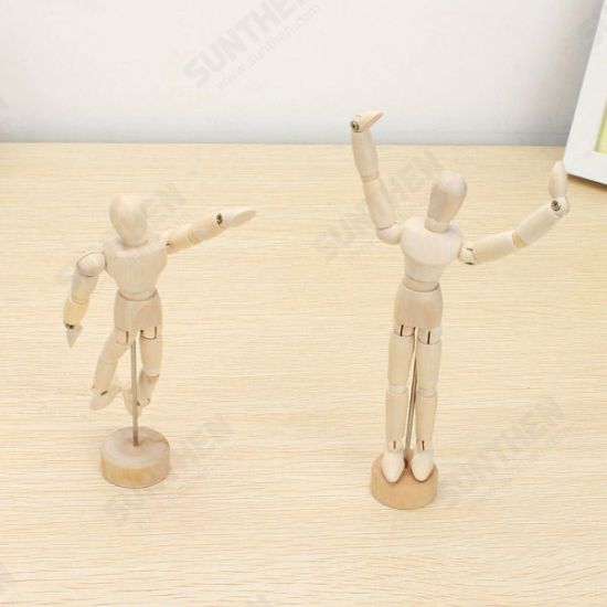 Wooden Jointed Doll Man Figures Model Painting Sketch Cartoon