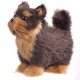 Yorkshires Terrier Realistic Simulation Plush Dog Lifelike Animal Dolls Toy for Home Decoration Collection Kids Gift