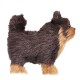 Yorkshires Terrier Realistic Simulation Plush Dog Lifelike Animal Dolls Toy for Home Decoration Collection Kids Gift