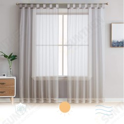 1/2PCS White Voile Curtain Polyester Breathable Tulle Sheer Curtains for Kitchen Living Room Bedroom 1/2PCS White Voile Curtain Polyester Breathable Tulle Sheer Curtains for Kitchen Living Room Bedroom