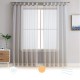 1/2PCS White Voile Curtain Polyester Breathable Tulle Sheer Curtains for Kitchen Living Room Bedroom