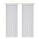 1/2PCS White Voile Curtain Polyester Breathable Tulle Sheer Curtains for Kitchen Living Room Bedroom