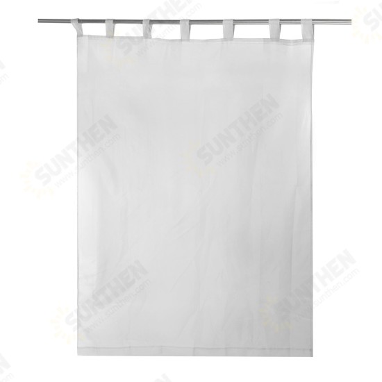 1/2PCS White Voile Curtain Polyester Breathable Tulle Sheer Curtains for Kitchen Living Room Bedroom