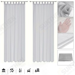 1/2PCS White Voile Curtain Polyester Breathable Tulle Sheer Curtains for Kitchen Living Room Bedroom 1/2PCS White Voile Curtain Polyester Breathable Tulle Sheer Curtains for Kitchen Living Room Bedroom