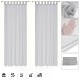 1/2PCS White Voile Curtain Polyester Breathable Tulle Sheer Curtains for Kitchen Living Room Bedroom