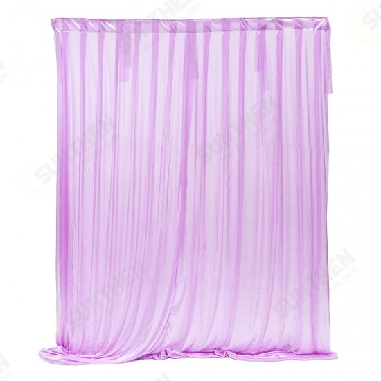 2.4M Colorful Ice Silk Cloth Wedding Party Backdrop Curtains Drapes Background