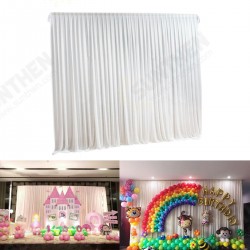 2M X 2M White Stage Background Backdrop Drape Curtain Swags Wedding Party US 2M X 2M White Stage Background Backdrop Drape Curtain Swags Wedding Party US