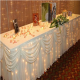 2M X 2M White Stage Background Backdrop Drape Curtain Swags Wedding Party US