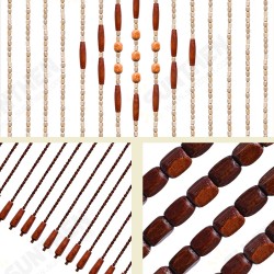 31 Line Wave Handmade Fly Screen Wooden Beads Curtain Wooden Door Curtain Blinds for Porch Bedroom Living Room Divider 31 Line Wave Handmade Fly Screen Wooden Beads Curtain Wooden Door Curtain Blinds for Porch Bedroom Living Room Divider
