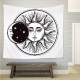 Vintage Bohemian Tarot Sun Pattern Tapestry Living Room Bedroom Wall Hanging Tapestry Art Decorations