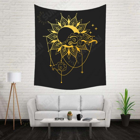 Vintage Bohemian Tarot Sun Pattern Tapestry Living Room Bedroom Wall Hanging Tapestry Art Decorations